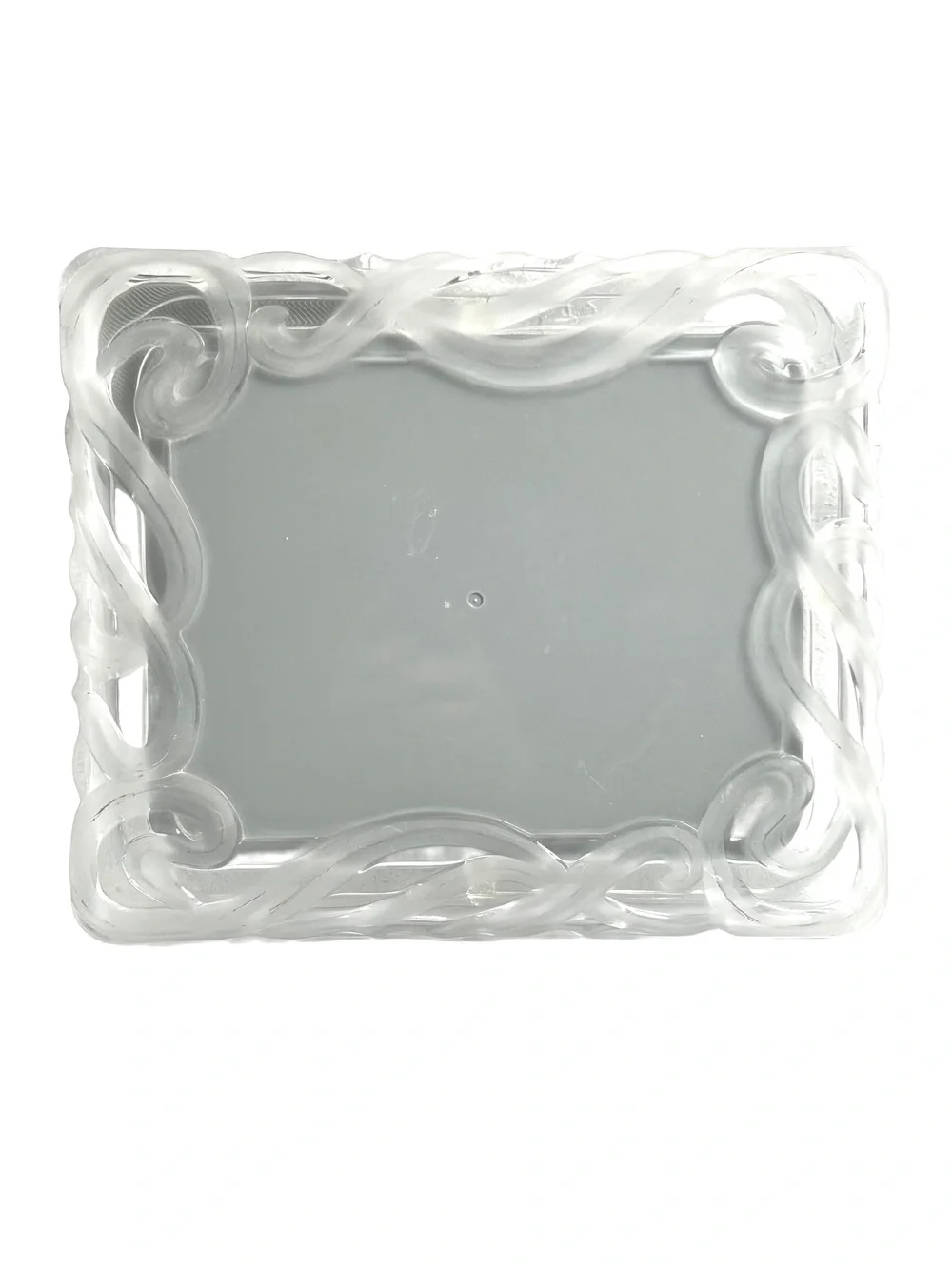 Clear Acrylic Decorative Photo Frame with Swirl Design